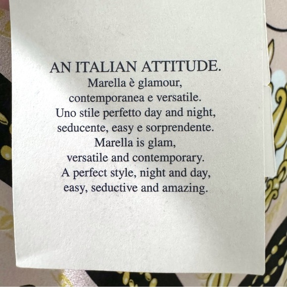 MARELLA MATRAS JACKET Silk Handkerchief Blouse in Peach NEW One Shoulder Size 14 - Picture 9 of 12